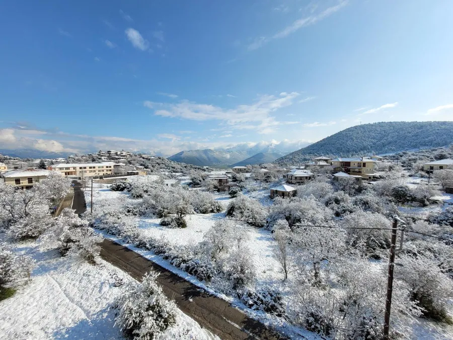 Το Λεβίδι χιονισμένο